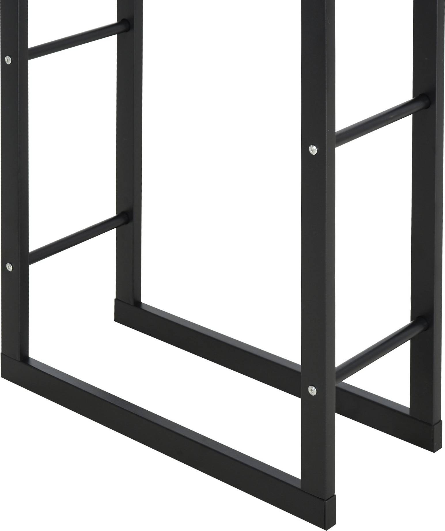 Homcom Metal Firewood Log Holder Tall Rack