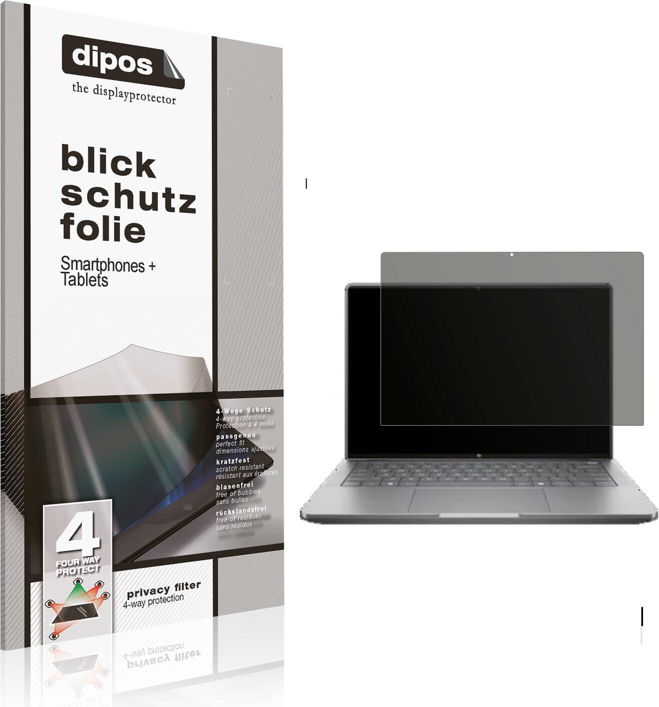 Dipos 4-Way Privacy Filter Screen Protector