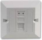 Pro Signal UT-8701 Face Plate RJ45 Cat5e
