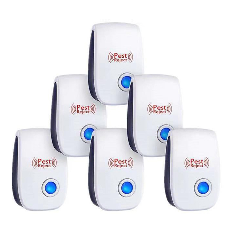 Exogio 6Pcs Ultrasonic Pest Repeller Insect Bug