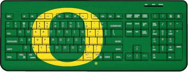 Keyscaper Oregon Ducks Solid Design Wireless Keyboard