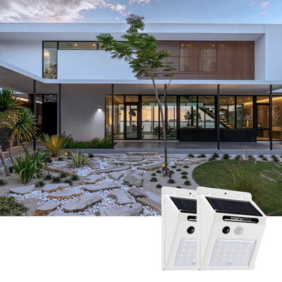 2 Pack LED Solar Motion Sensor Lights