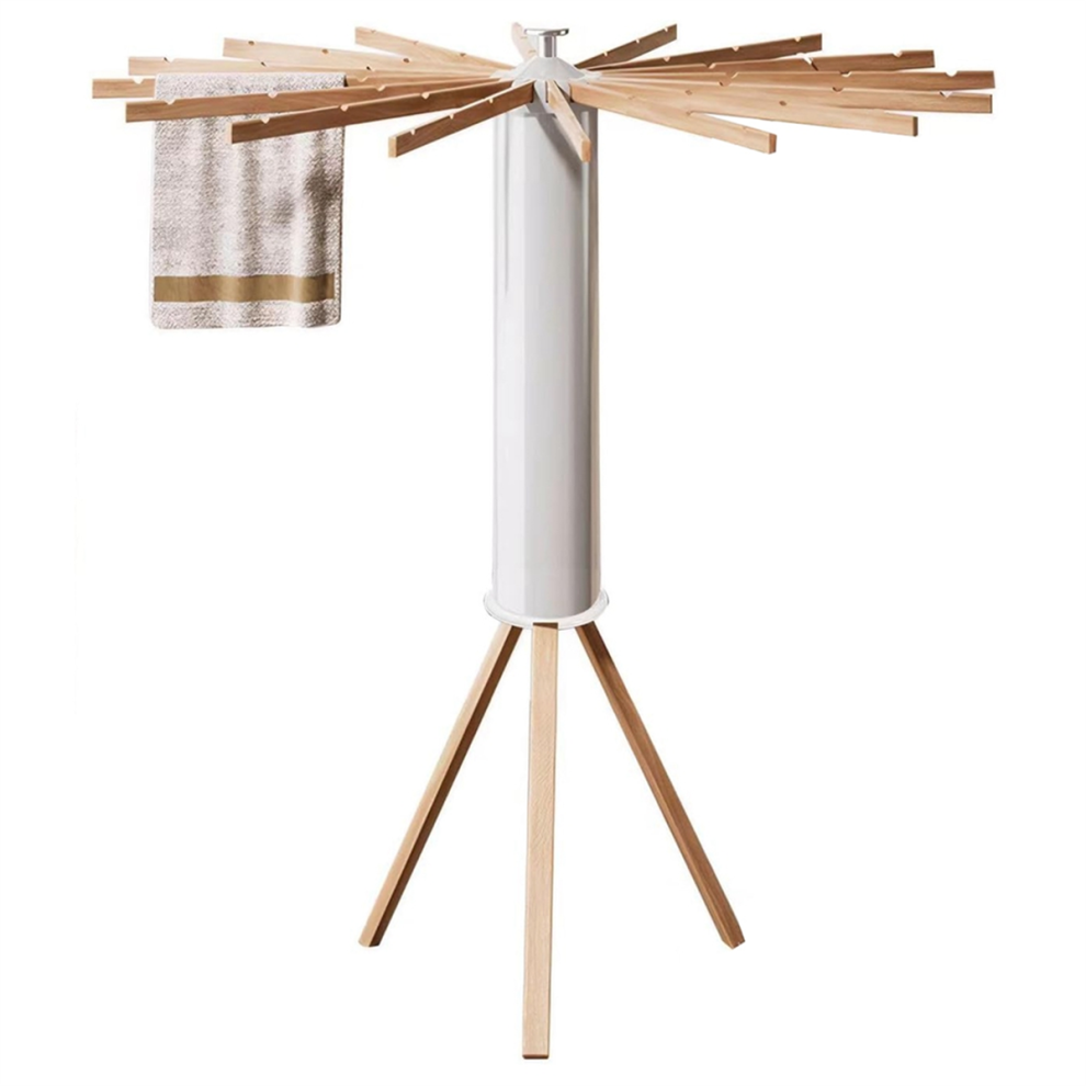 Portable clothes dryer Torribaly Portable Foldable Tripod Clothes Drying Rack - White