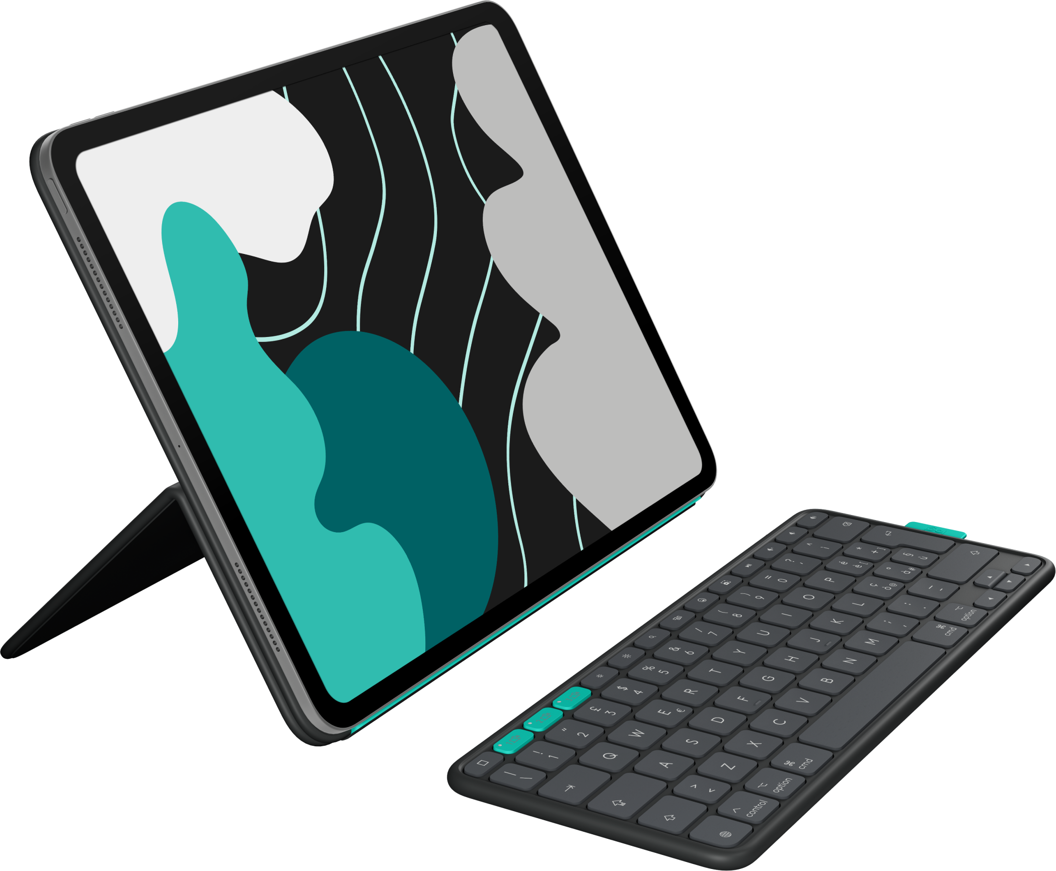 Logitech Flip Folio iPad Keyboard Case Graphite