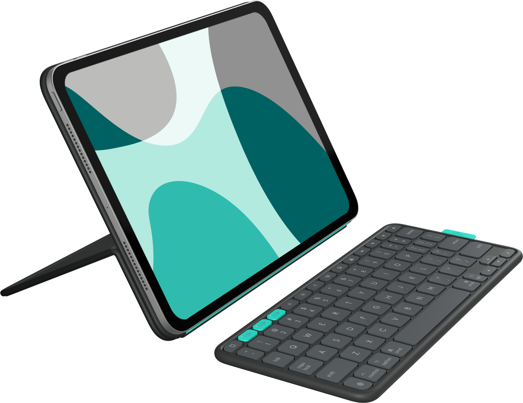 Logitech Flip Folio iPad Keyboard Case Graphite
