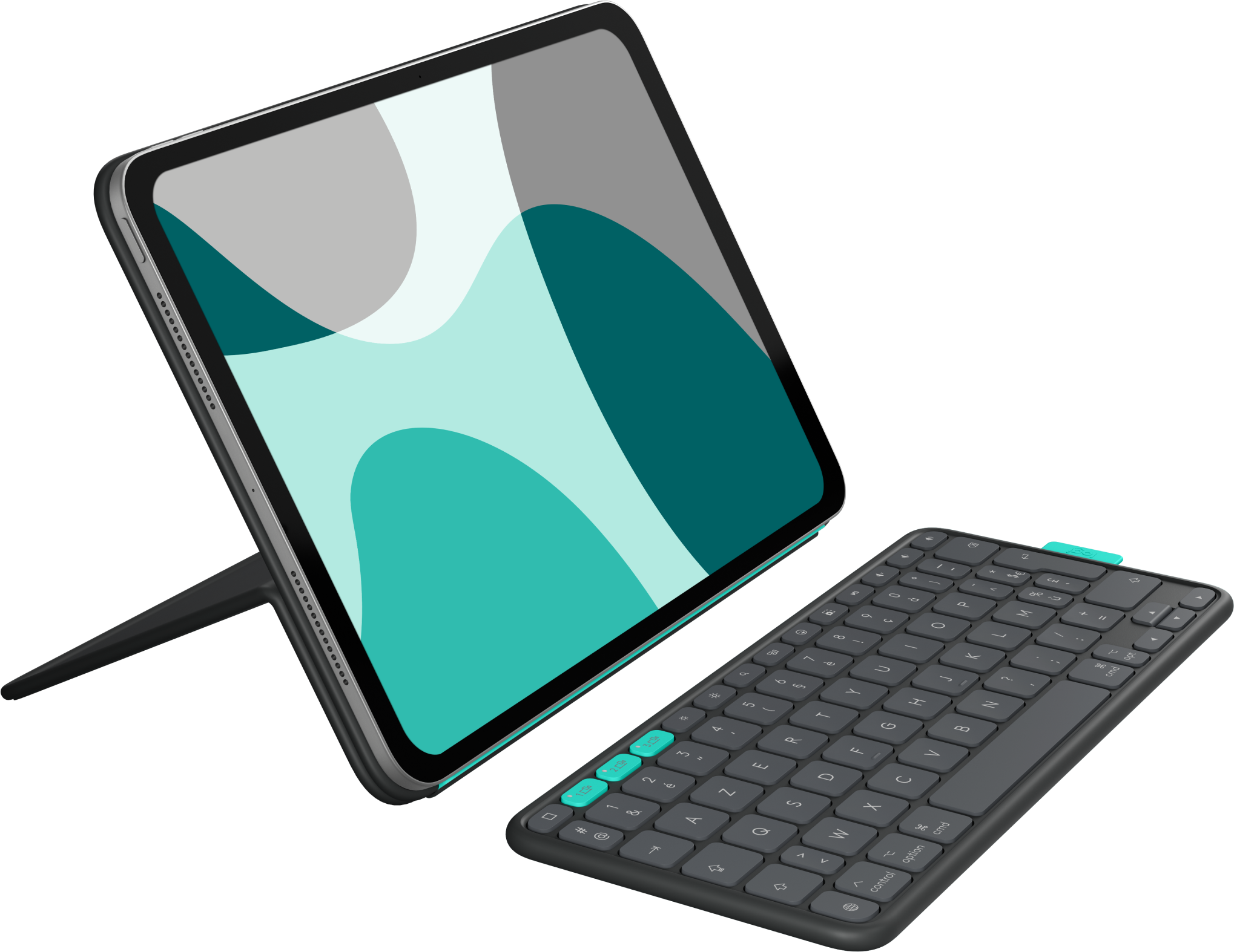 Logitech Flip Folio iPad Keyboard Case Graphite