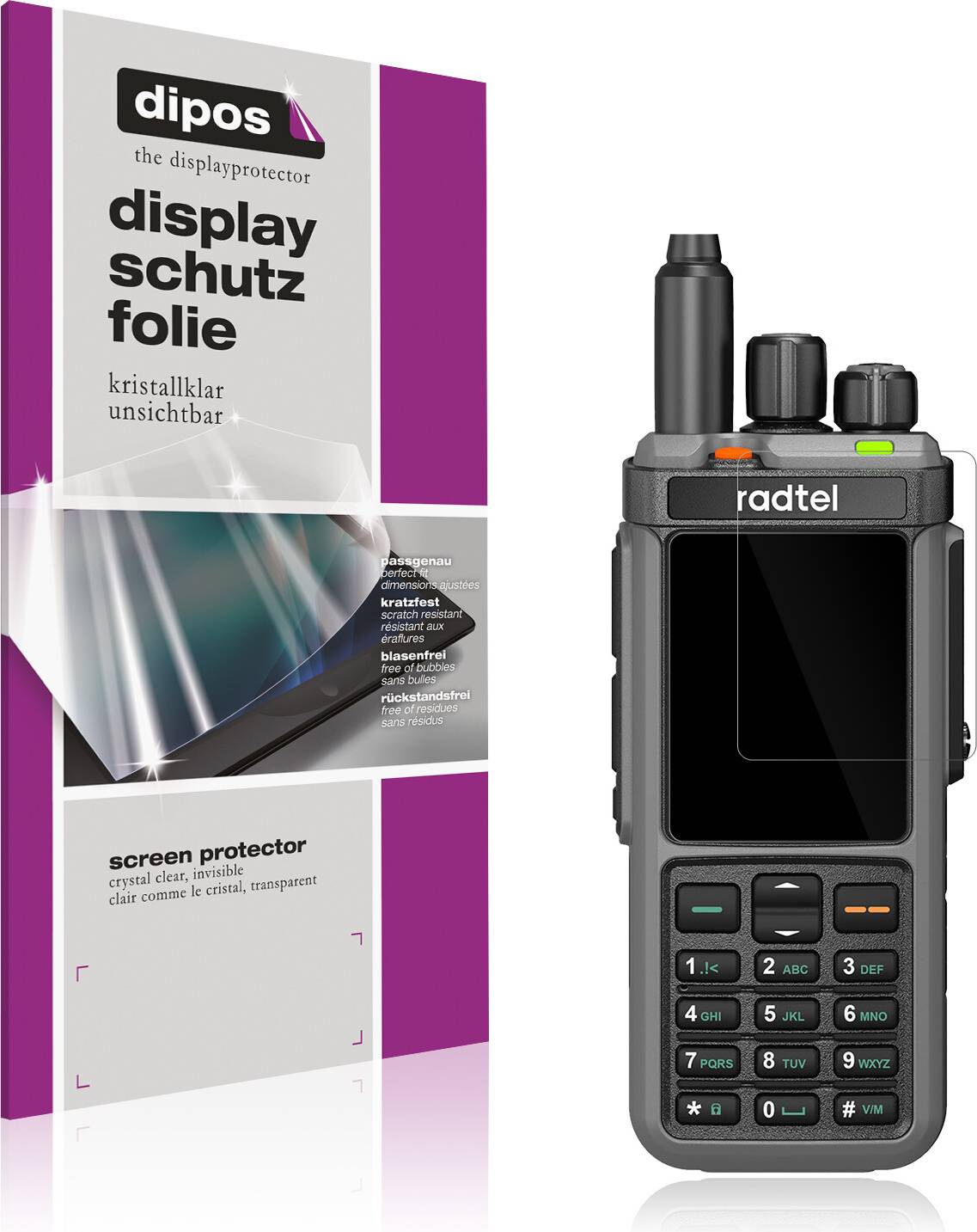Dipos 4x Screen Protector For Radtel RT-880