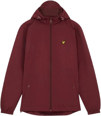 Lyle & Scott Zip Through Hooded Jacket - Rouge