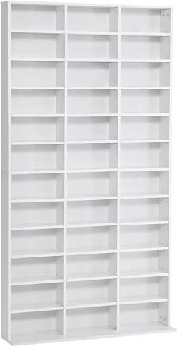 Homcom 1116 CD 528 DVD Storage Shelf Rack