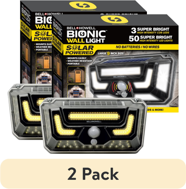 Bell howell light Bell & Howell Bionic Outdoor 2 Pack Wall Light