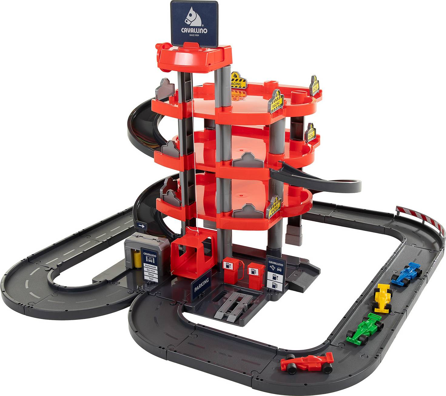 Cavallino Racing 4 Level Garage Cars Set