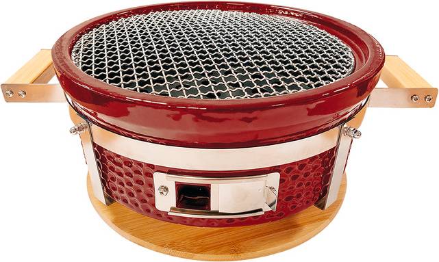 Tischgrill Braza Runder Tischgrill Weinrot