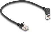 DeLock CAT 6a SFTP 25cm Patchkabel Sort