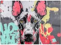 Warren Reed Inspired Doberman Multi One Size Chopping Board 40cm