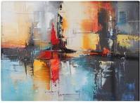 Warren Reed Reflective Splendour City In Abstract One Size Chopping Board