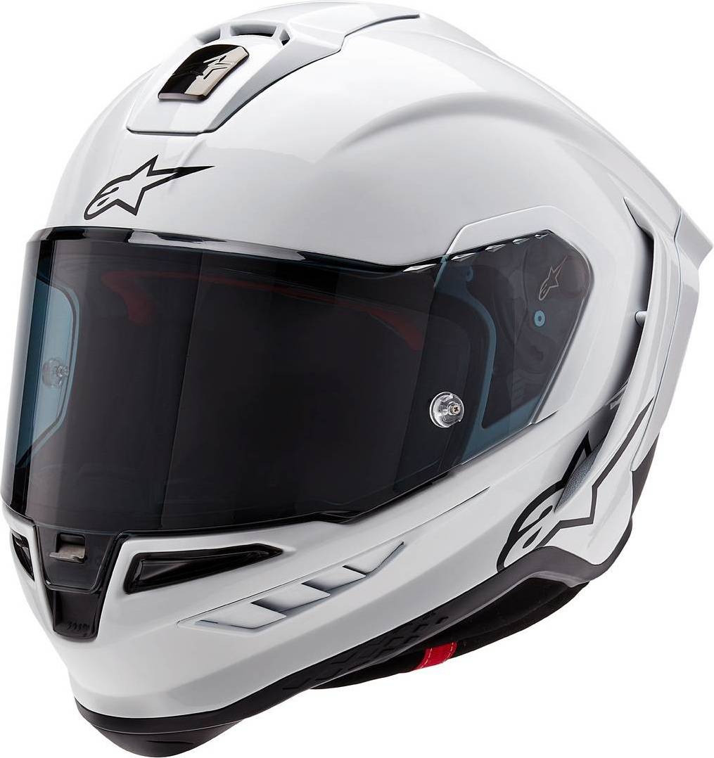 Alpinestars Supertech R10 Solid - Hvid Blank/Sort Mat