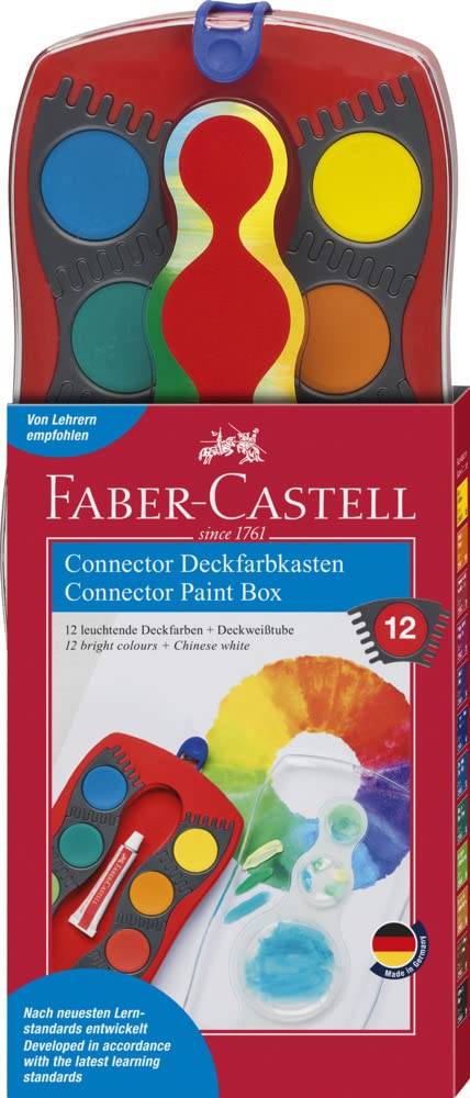 Connector Paint Box 12 Colours Red 