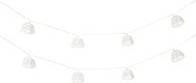 ValueLights 10 Battery Operated Outdoor White Rope Wicker Basket String Light