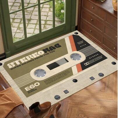 Shein Retro Design Lightweight Anti-Slip Area Rug