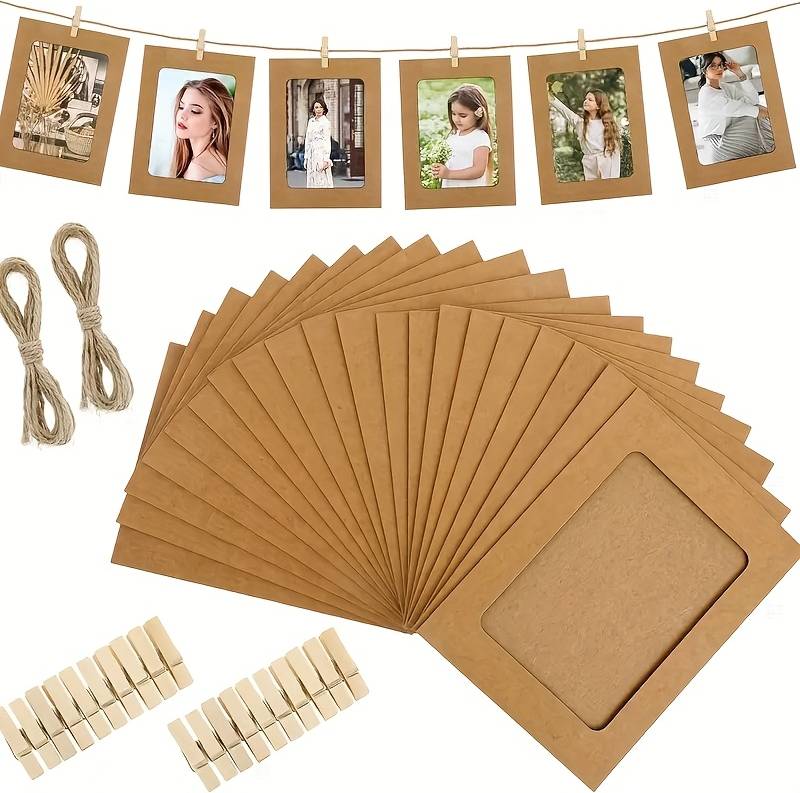 Temu 20pcs Of 6 Inch Paper Photo Frame