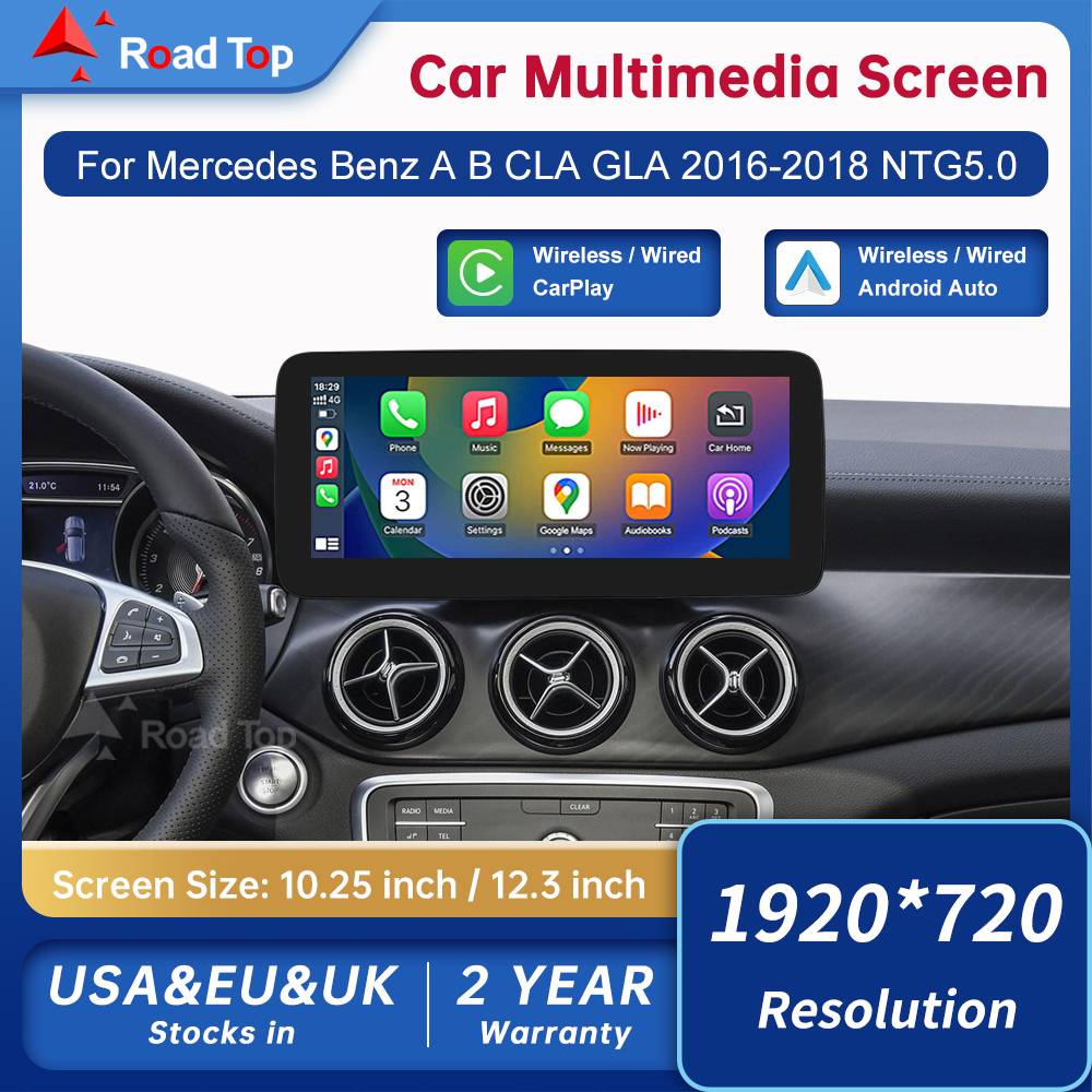Wireless CarPlay Android Auto Multimedia Display 12.3 Inch