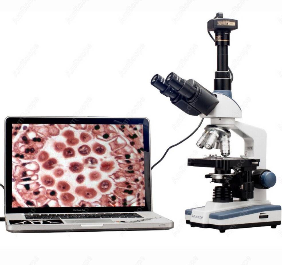 Wejoy AmScope 2000X LED Trinocular Microscope