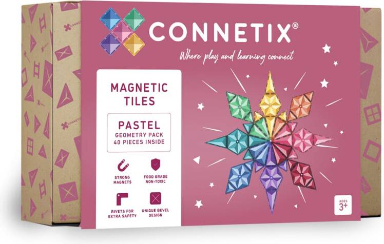 CONNETIX Pastel Geometry Pack 40 Pieces