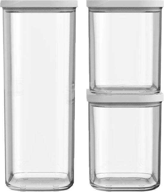 Mepal Modula Starter Set White Kitchen Container 3pcs