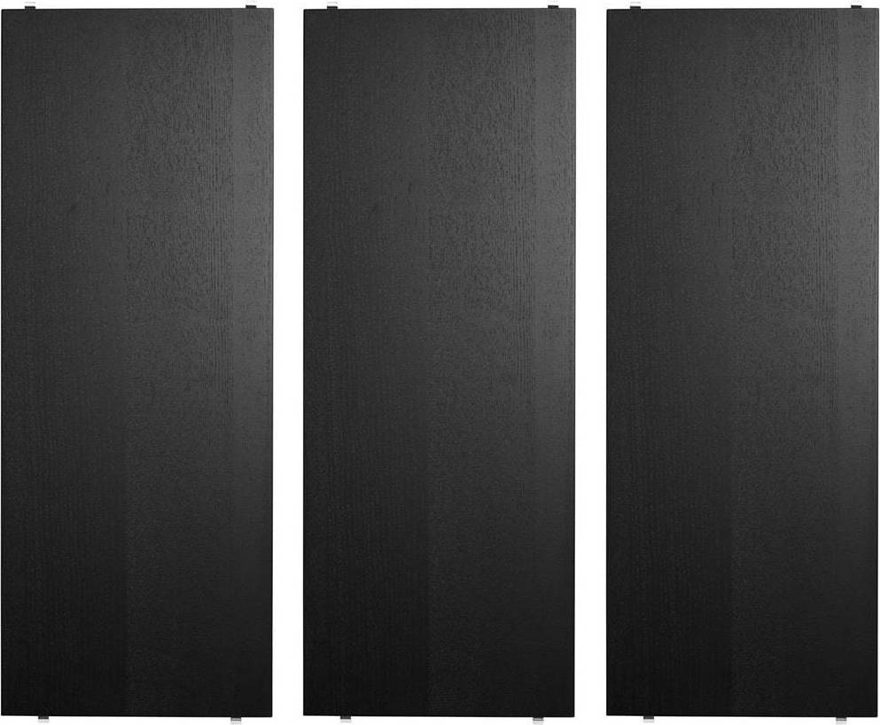 String System Black Shelf 3pcs