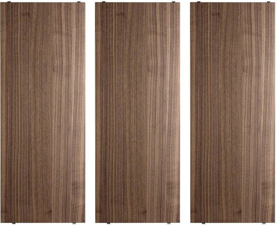 String System Walnut Hylde 3stk
