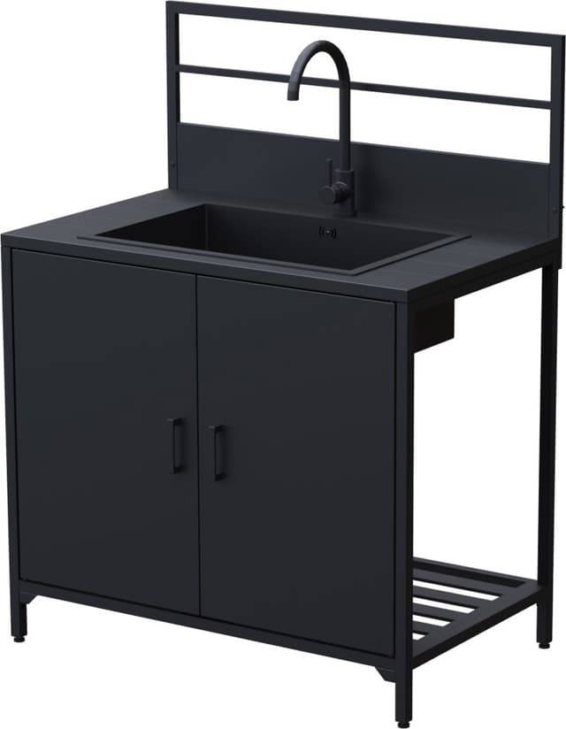 Outdoor Kitchen Module 7.1 Handfat Med Kran