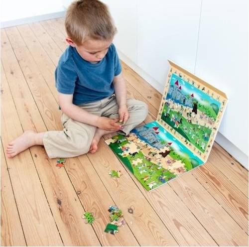 Scratch Stort Magnetisk Puslespil Riddere