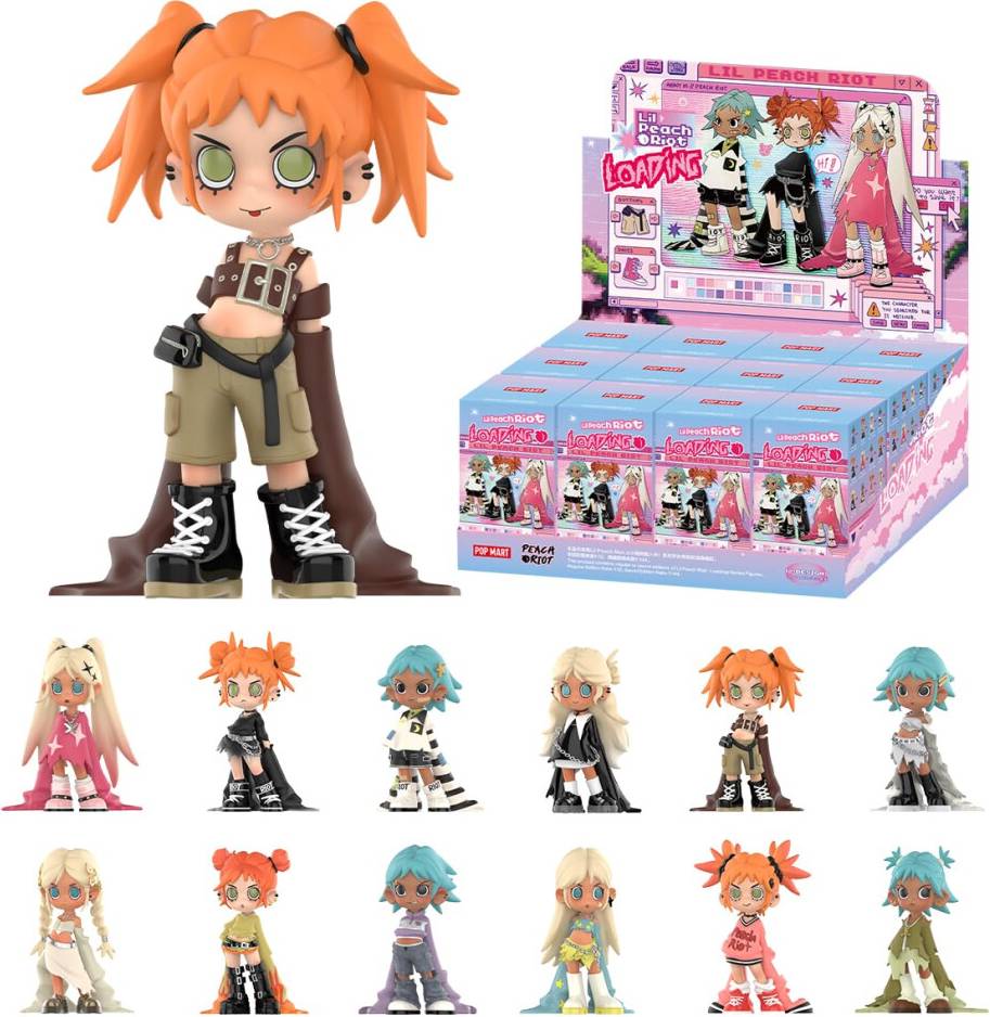 Pop Mart Lil Peach Riot Loading Series Figures Set