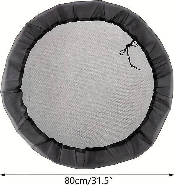 Temu Adjustable Mesh Rain Barrel Lid With Drawstring