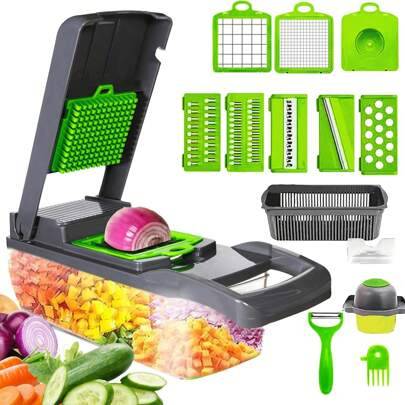 Food slicer Shein Multifunctional 15-In-1 Food Vegetable Chopper
