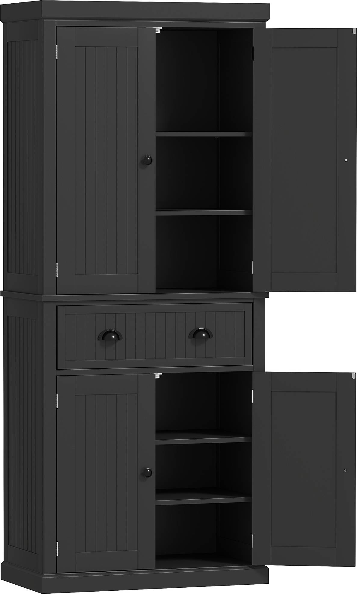 Kitchen pantry storage cabinet Homcom 72 Inch Kitchen Pantry Storage Cabinet