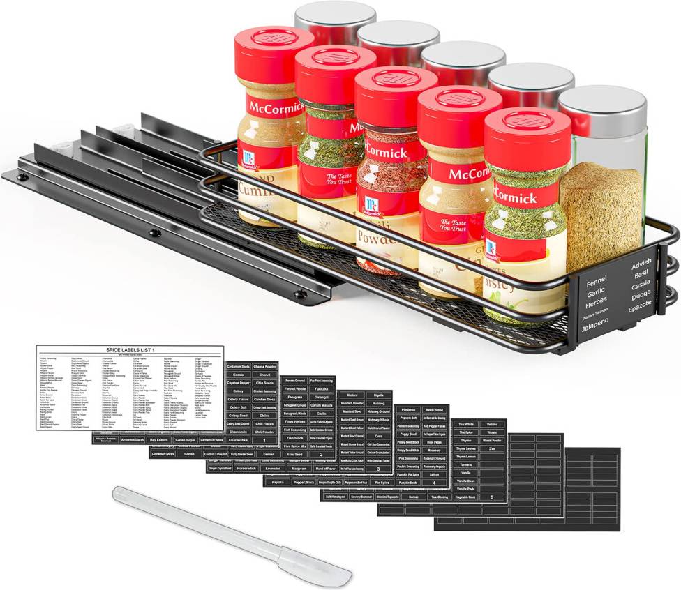 Spice rack SpaceAid Pull Out Spice Rack Organizer Skab