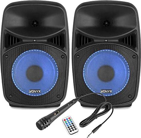 Bluetooth party speakers Vonyx VPS082A 8 Inch Bluetooth Active Party System