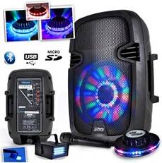 7LED RVB 300W USB BT FM Micro Effet Ovni