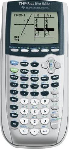 Ti calculator Texas Instruments TI-84 Plus Silver Edition Graphing Calculator