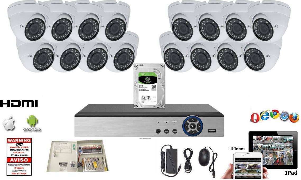 Dvr Evertech DVR 16 Ch Analog High Definition Camera Set