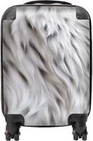 Warren Reed White Tiger Fur Design Suitcase Small