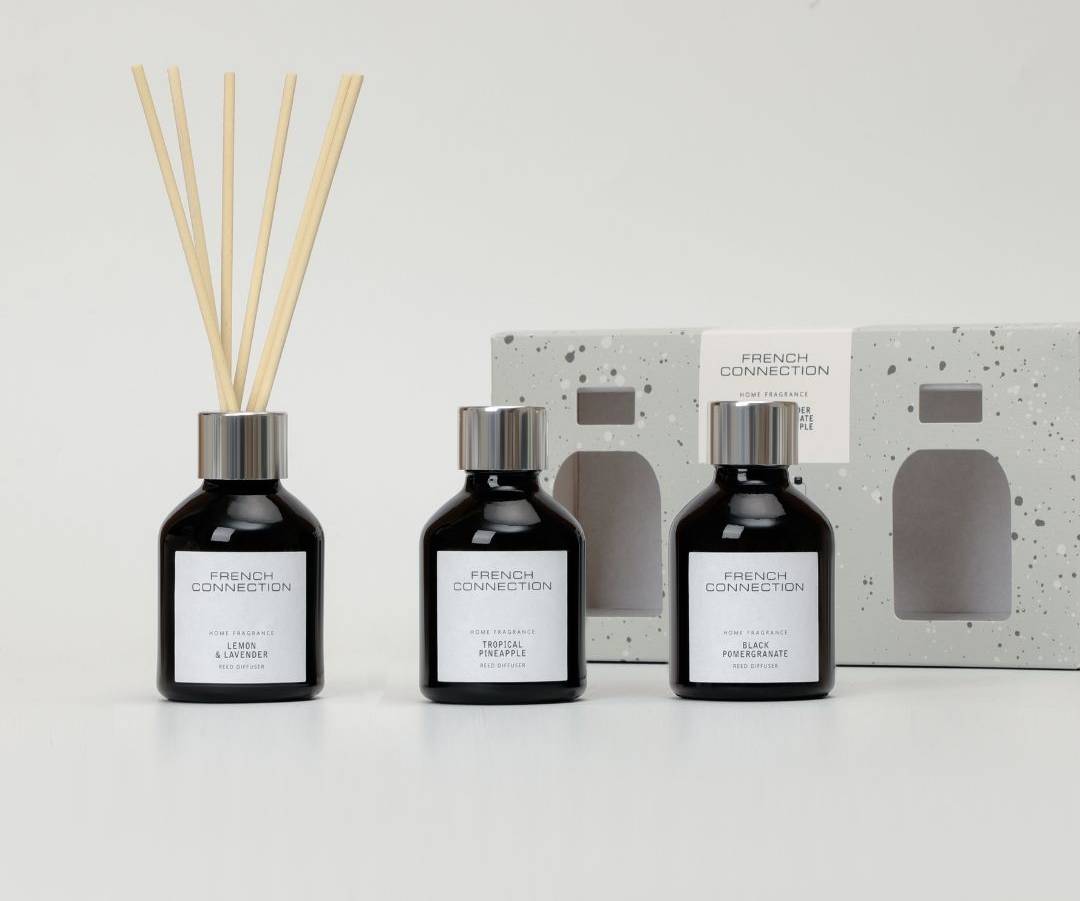 French Connection Black Collection Trio of Reed Diffusers 3 Pack
