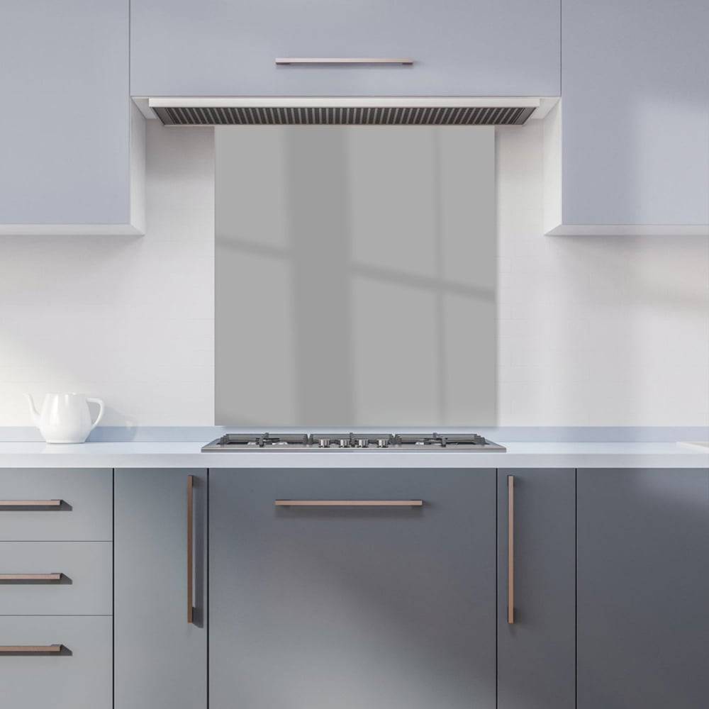 Warren Reed Dusty Grey Glass Kitchen Splashback 65 x 70 cm Splash Guard