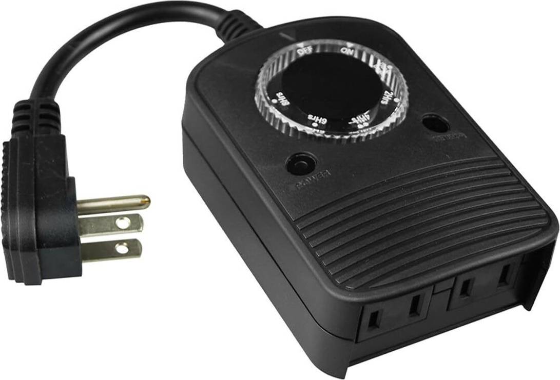 Outdoor Waterproof Dual Plug Timer Switch