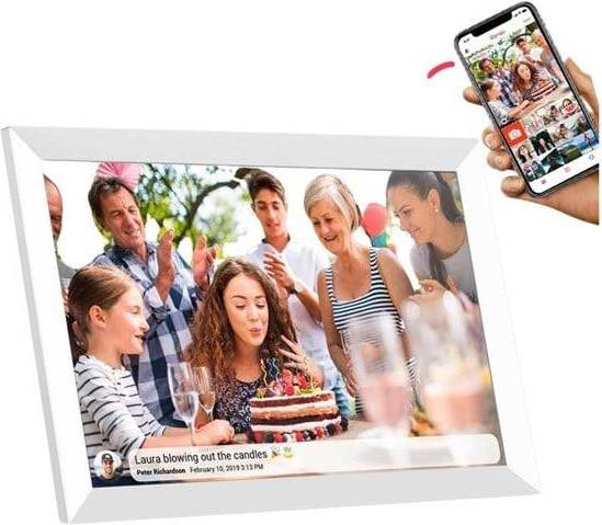 Digital Picture Frame 10 Inch White