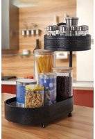 Living and Home 2-Tier Rotating Spice Rack