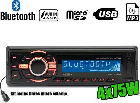 Calibre RMD046BT-2 75W Bluetooth Coche