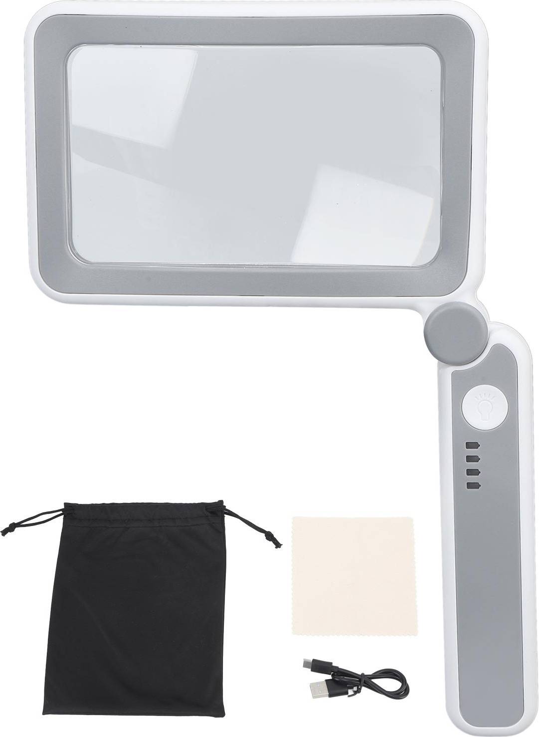 Cosy@home Rectangular Magnifying Glass 4X 3 LED Modes
