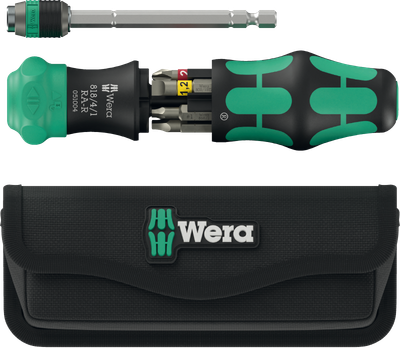 Wera Ratchet Screwdriver Set 26 Ra-R Pouch 6 Pieces Tool Kit